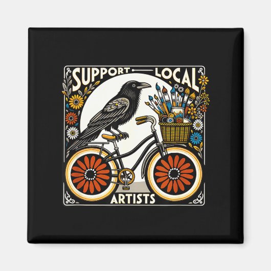 Suprt Local Artists マグネット (正面)