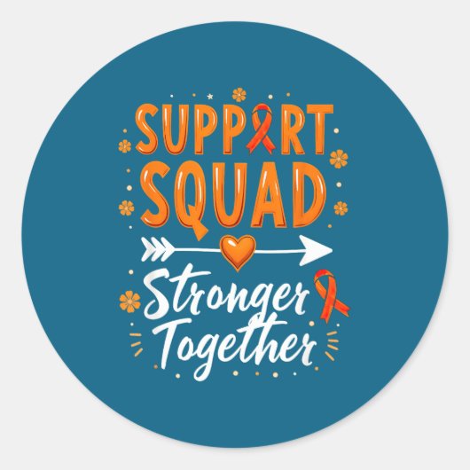 Suprt Squad ADHD啓発 ラウンドシール (正面)