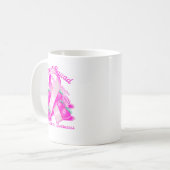 Suprt Squad Breast Cancer Awareness Nk Ribbon Wome コーヒーマグカップ (正面左)