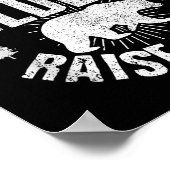 Suprt Wildlife Raise Boys Mom Dad Wild One Funny G ポスター (角)