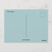 Sur Omanでの橋とボート ポストカード (裏面)