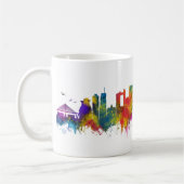 Surabaya Indonesia Skyline コーヒーマグカップ (左)