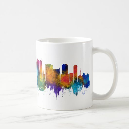Surabaya Indonesia Skyline コーヒーマグカップ (右)