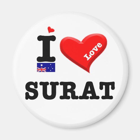 SURAT - I Love マグネット (正面)