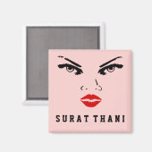 Surat Thani、Thailand Woman マグネット (正面/裏面)
