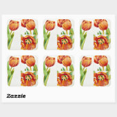 Sure 2013の3つのチューリップ勉強 スクエアシール (シート)