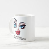 Sure, I Could Agree, Fabulous Eyes Funny Face コーヒーマグカップ (正面左)