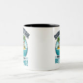 Sure I Work – Retiring Humor Design ツートーンマグカップ (中央)