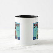 Sure Shot Pear Crate LabelPotter Valley(カリフォルニア州) マグカップ (中央)