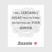 「Sure Your Honor」ノートパソコンステッカー シール (シート)