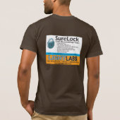 SureLockブラウン Tシャツ (裏面)