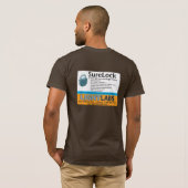 SureLockブラウン Tシャツ (裏面フル)