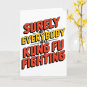 Surely Not Everybody Was Kung Fu Fighting Karate M カード (黄色い花)