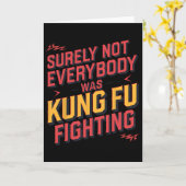 Surely Not Everybody Was Kung Fu Fighting Karate M カード (黄色い花)
