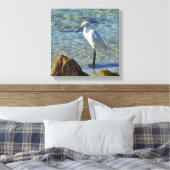 Surfの雪の白い緑 キャンバスプリント (インサイチュ (寝室))