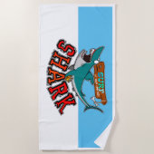 Surf avec requin ビーチタオル (正面)