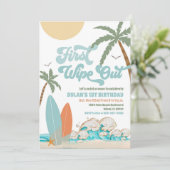 Surf Beach 1st Birthday Invitation 招待状 (スタンド正面)