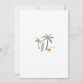 Surf Beach 1st Birthday Invitation 招待状 (裏面)