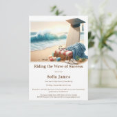 Surf Beach Graduation Party Invitation 招待状 (スタンド正面)