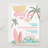 Surf Birthday Beach Party Invitation 招待状 (正面)