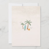 Surf Birthday Party Invitation 招待状 (裏面)