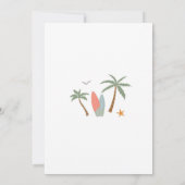 Surf Birthday Party Invitation 招待状 (裏面)