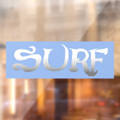 Surf blue auto opaque window stickフロントスティック ウィンドウサイン (シート2)