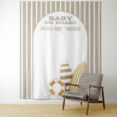 Surf Board Baby Shower Custom Gender Neutral タペストリー (インサイチュ)