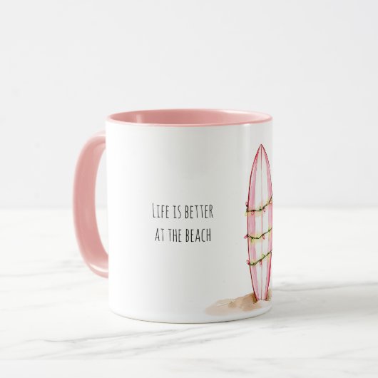 Surf Board Beach Lights マグカップ (正面左)