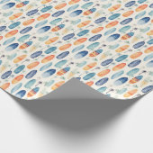 Surf Boards on Ivory ラッピングペーパー (角)