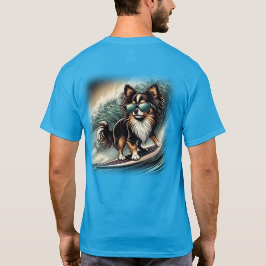 SURF Boy長髪チワワ Tシャツ (裏面)