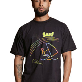Surf California – 波に乗るスタイル Tシャツ
