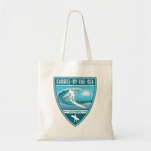 Surf Carmel-By-The-Sea California トートバッグ (正面)