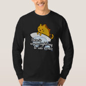 Surf catzilla surfer way to ride wave tシャツ (正面)