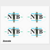 SURF CITY EASTスタンプ(4) 楕円形シール (シート)