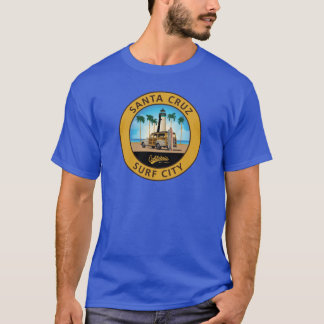 Surf City Logo Lighthouse with Woodie Sticker Wood Tシャツ