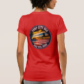 SURF CITY USA - 7月4日 (レディース) Tシャツ (裏面)