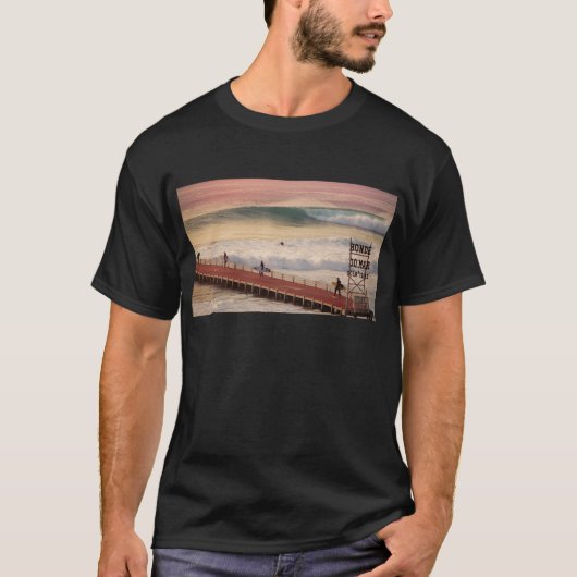 Surf Crew - Walking to The Waves - BD Tシャツ (正面)