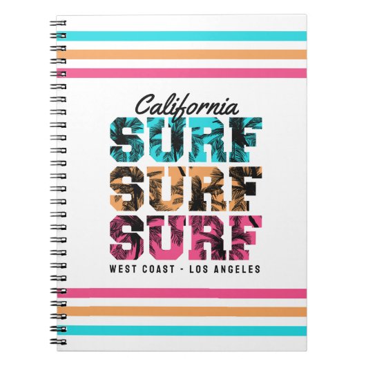 Surf Dreams: California Sunset Edition ノートブック (正面)