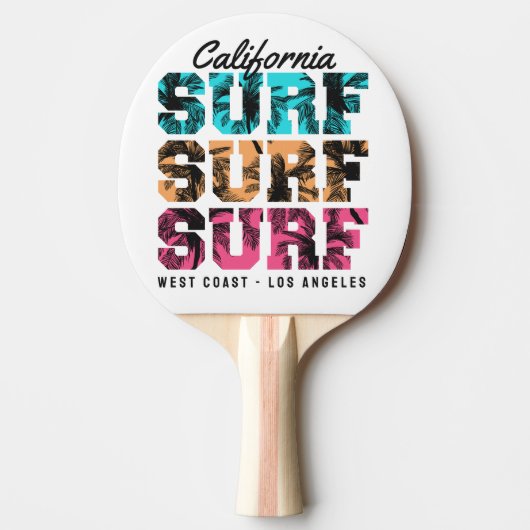 Surf Dreams: California Sunset Edition 卓球ラケット (正面)