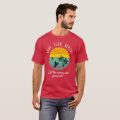 Surf、Flow、Repeat、Let To Data Sets You Free Tシャツ (正面フル)