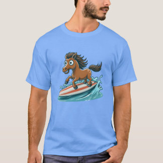 Surf Horse gift Tシャツ
