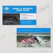 Surf Instructor | Surfboard Active Recreation 名刺 (正面/裏面)