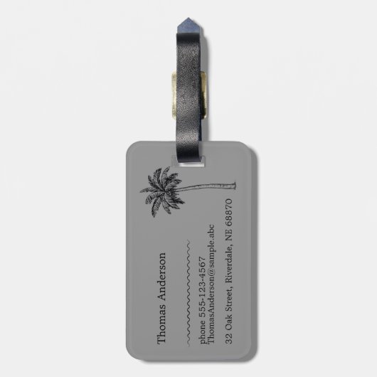 Surf, just surf. In red and gray ラゲッジタグ (裏面縦)