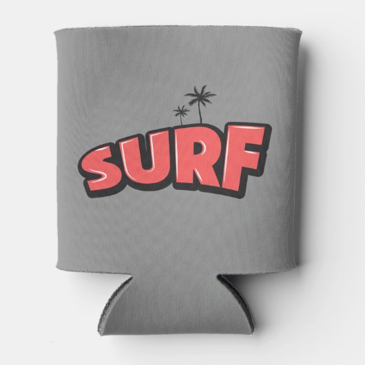 Surf, just surf. In red and gray 缶クーラー (正面)