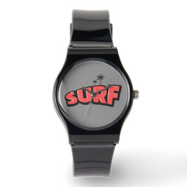 Surf, just surf. In red and gray 腕時計
