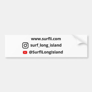 Surf Long Island Car Bumper Sticker バンパーステッカー