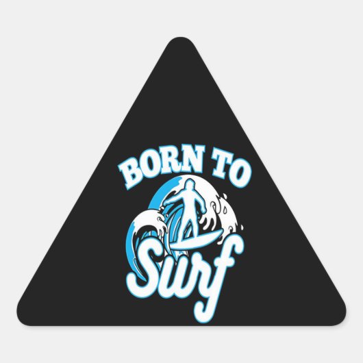 Surf Lover|パパSurf 生まれ To Surf 三角形シール (正面)