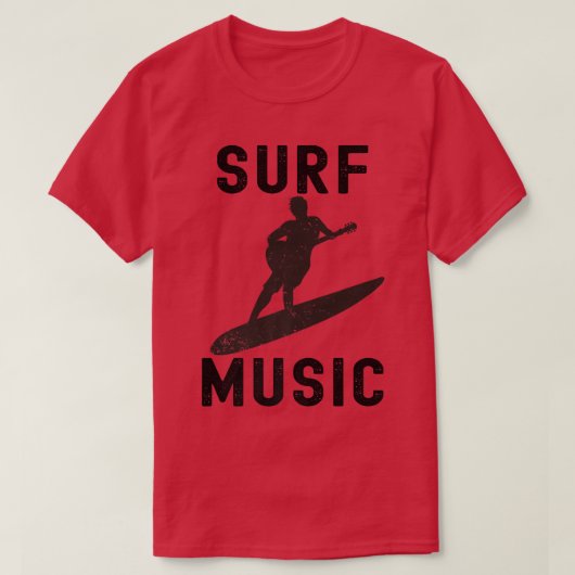 Surf Music Guitar Surfing Guitar Player1152 Tシャツ (デザイン正面)