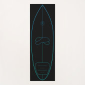 Surf-Pop-Up Trainingsmatte Yogamatte | blautürkis ヨガマット (正面)